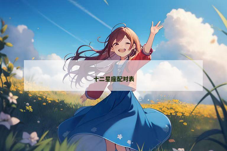 十二星座配对表