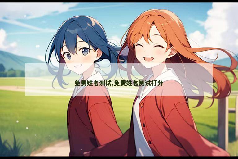 免费姓名测试,免费姓名测试打分