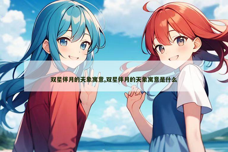 双星伴月的天象寓意,双星伴月的天象寓意是什么